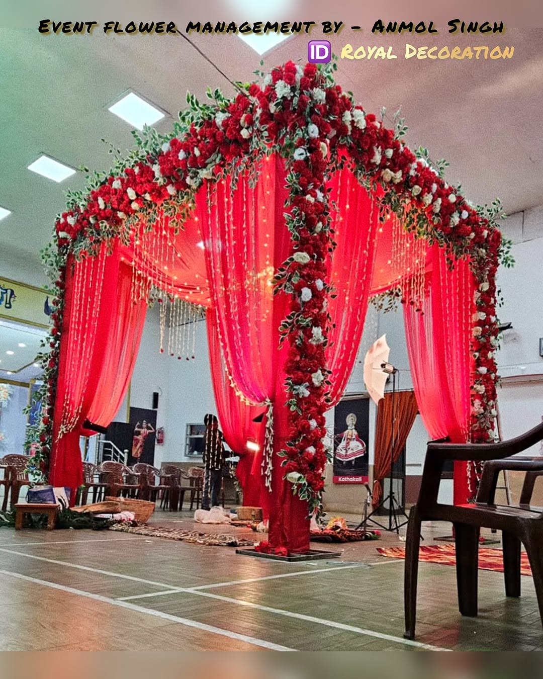 Floral mandap decoration